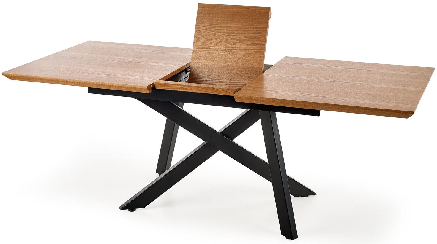 Kitchen Table East Yokohama | size: Length: 90cm, Width: 200cm, Height: 76cm | color: Black/Oak | image: 4 | variant: 1006840