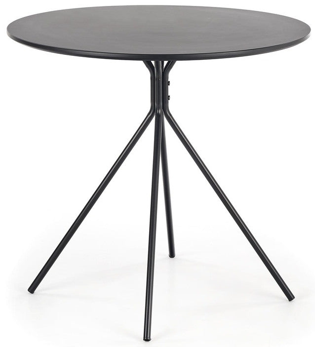Kitchen Table Fondi | size: Length: 80cm, Width: 80cm, Height: 75cm, Diameter: 80cm | color: Black | image: 1 | variant: 1006454