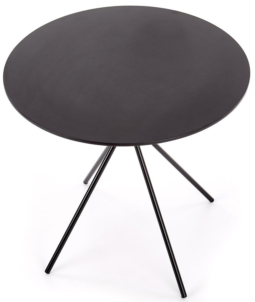 Kitchen Table Fondi | size: Length: 80cm, Width: 80cm, Height: 75cm, Diameter: 80cm | color: Black | image: 2 | variant: 1006454