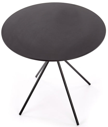 Kitchen Table Fondi | size: Length: 80cm, Width: 80cm, Height: 75cm, Diameter: 80cm | color: Black | image: 2 | variant: 1006454