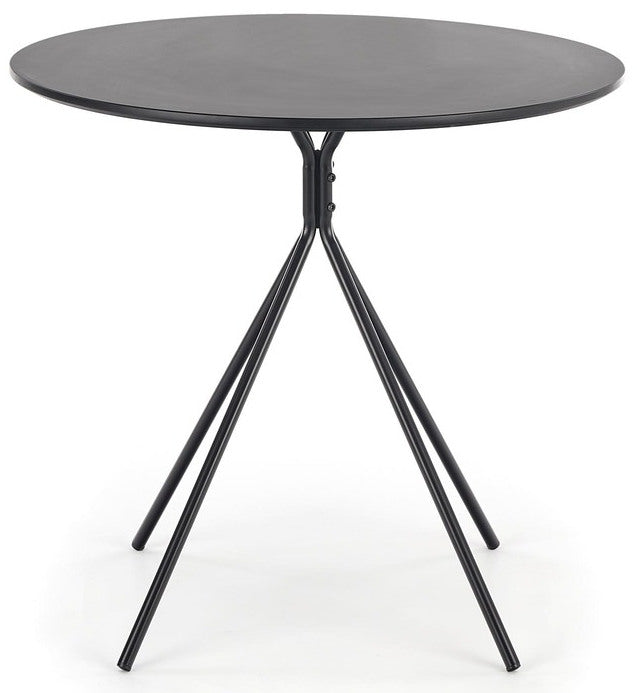 Kitchen Table Fondi | size: Length: 80cm, Width: 80cm, Height: 75cm, Diameter: 80cm | color: Black | image: 3 | variant: 1006454