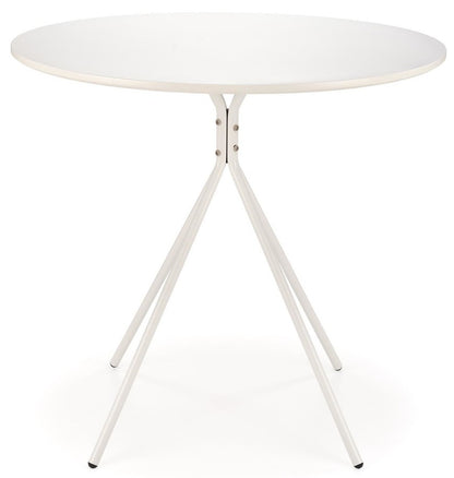 Kitchen Table Fondi | size: Length: 80cm, Width: 80cm, Height: 75cm, Diameter: 80cm | color: White | image: 2 | variant: 1006453