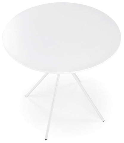 Kitchen Table Fondi | size: Length: 80cm, Width: 80cm, Height: 75cm, Diameter: 80cm | color: White | image: 3 | variant: 1006453