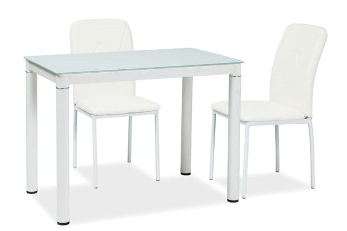 Kitchen Table Galant 1 | size: Length: 70cm, Width: 110cm, Height: 75cm | color: White | image: 3 | variant: 1006580