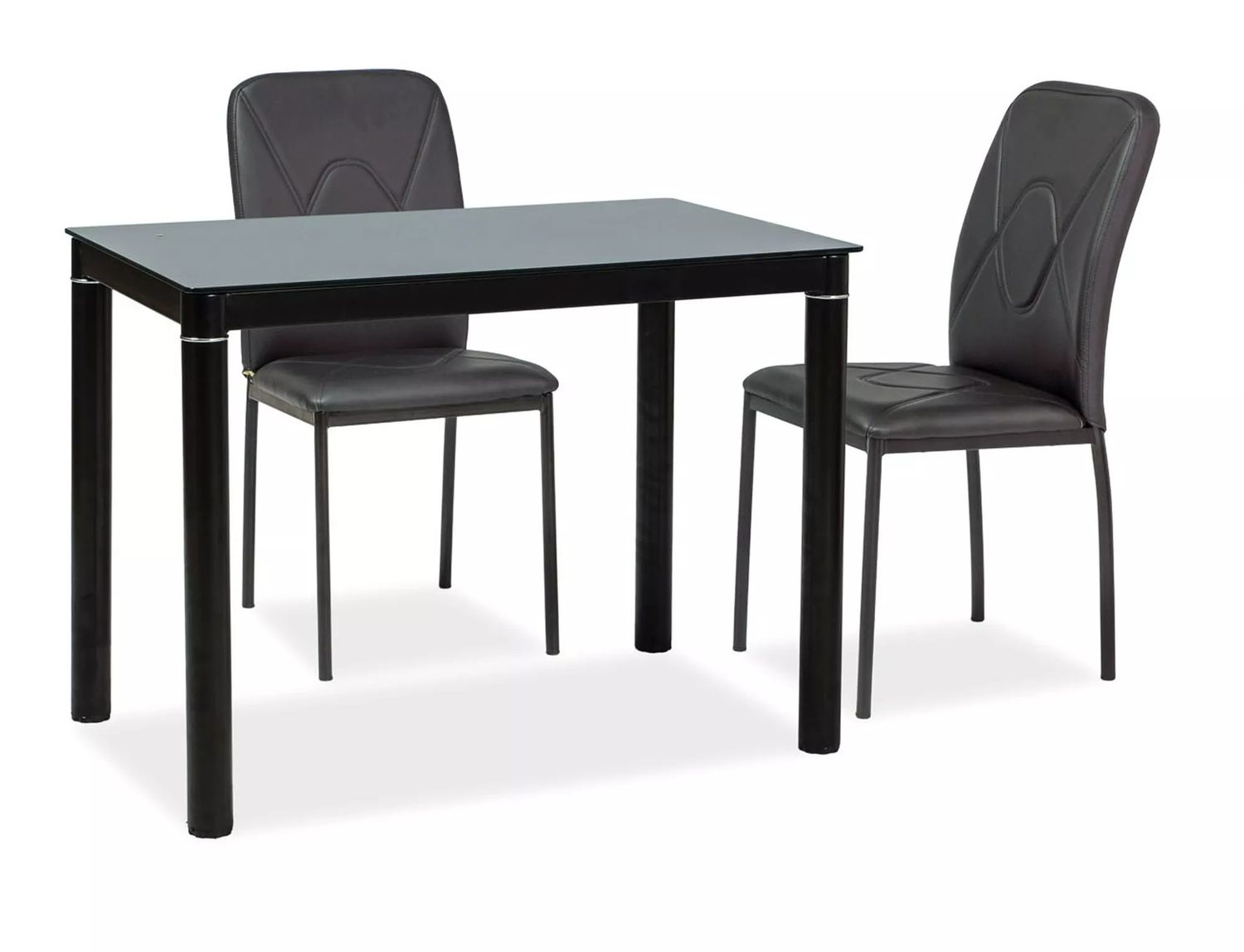 Kitchen Table Galant | size: Length: 60cm, Width: 100cm, Height: 75cm | color: Black | image: 1 | variant: 1006572