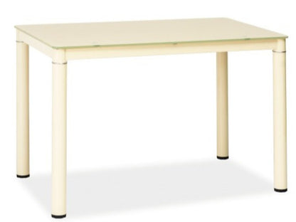 Kitchen Table Galant | size: Length: 60cm, Width: 100cm, Height: 75cm | color: Cream | image: 1 | variant: 1006570
