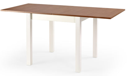 Kitchen Table Gracjan | size: Length: 80cm, Width: 160cm, Height: 76cm | color: White/Brown | image: 4 | variant: 1006373