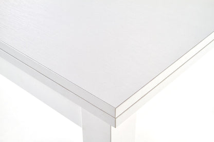 Kitchen Table Gracjan | size: Length: 80cm, Width: 160cm, Height: 76cm | color: White | image: 5 | variant: 1006372