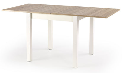 Kitchen Table Gracjan | size: Length: 80cm, Width: 160cm, Height: 76cm | color: White/Oak | image: 3 | variant: 1006374