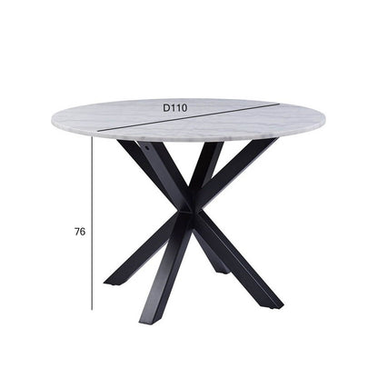 Kitchen Table Heaven 4 | size: Length: 110cm, Width: 110cm, Height: 76cm, Diameter: 110cm | color: White | image: 1 | variant: 1017880