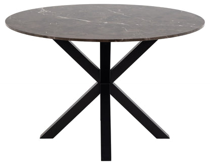 Kitchen Table Heaven 6 | size: Length: 120cm, Width: 120cm, Height: 75.5cm, Diameter: 120cm | color: Brown | image: 1 | variant: 1017887
