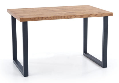 Kitchen Table Horus | size: Length: 80cm, Width: 206cm, Height: 76cm | color: Black/Oak | image: 1 | variant: 1011275
