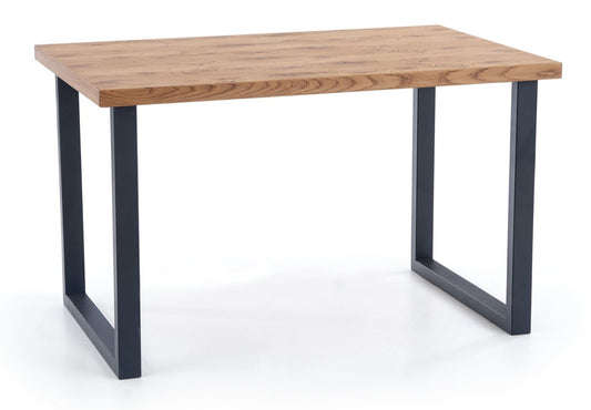 Kitchen Table Horus | size: Length: 80cm, Width: 206cm, Height: 76cm | color: Black/Oak | image: 1 | variant: 1011275