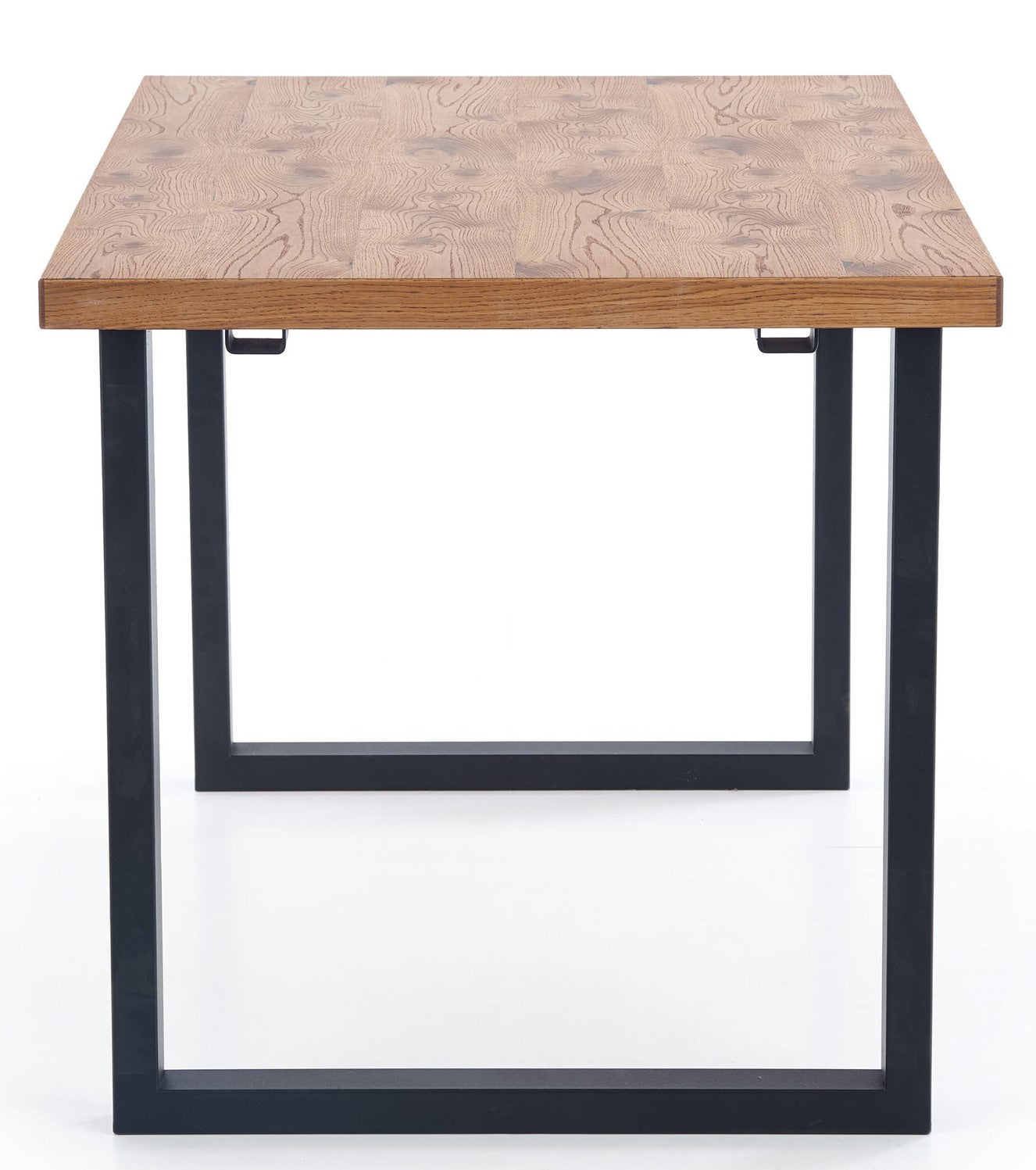 Kitchen Table Horus | size: Length: 80cm, Width: 206cm, Height: 76cm | color: Black/Oak | image: 6 | variant: 1011275