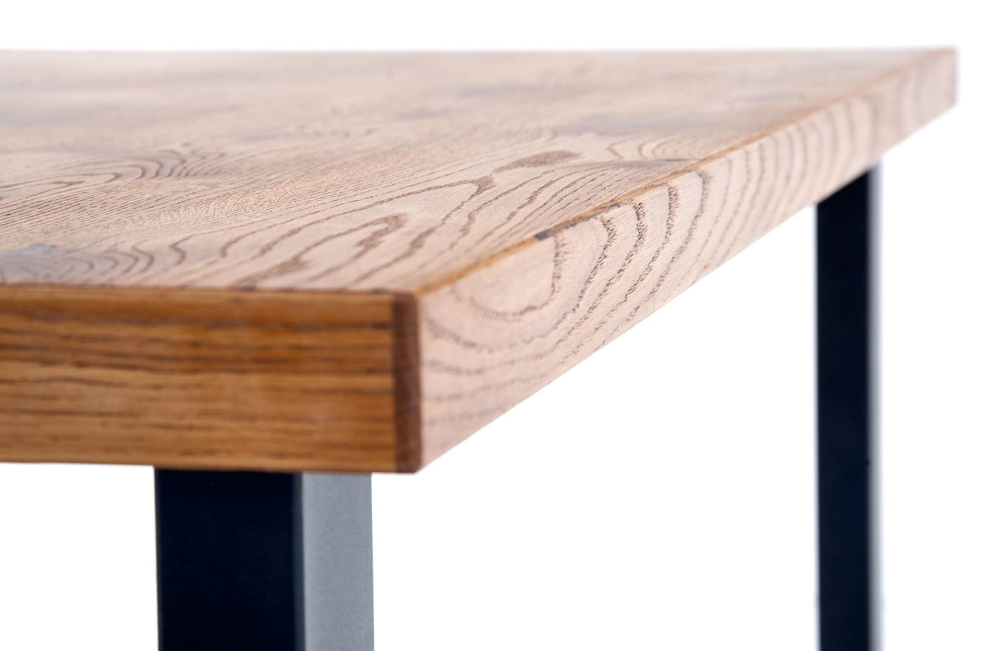 Kitchen Table Horus | size: Length: 80cm, Width: 206cm, Height: 76cm | color: Black/Oak | image: 8 | variant: 1011275