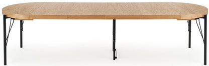 Kitchen Table Inferno 1 | size: Length: 100cm, Width: 300cm, Height: 76cm | color: Oak | image: 2 | variant: 1016886