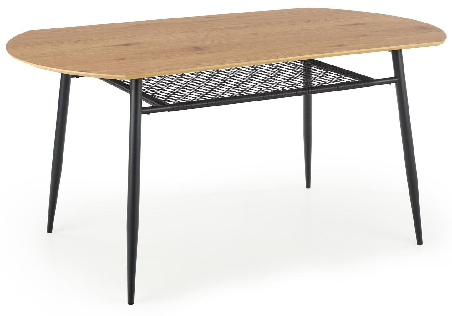 Kitchen Table Jackson | size: Length: 90cm, Width: 160cm, Height: 77cm | color: Black/Oak | image: 1 | variant: 1011998