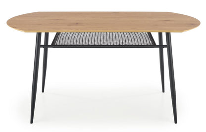 Kitchen Table Jackson | size: Length: 90cm, Width: 160cm, Height: 77cm | color: Black/Oak | image: 8 | variant: 1011998