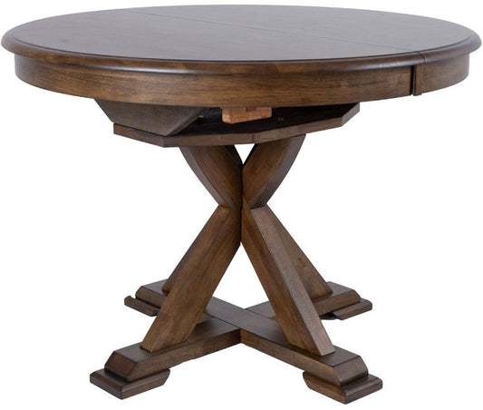 Kitchen Table James | size: Length: 106cm, Width: 152cm, Height: 76cm, Diameter: 106cm | color: Brown | image: 1 | variant: 1016775
