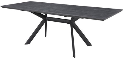Kitchen Table Kristiansand | size: Length: 90cm, Width: 220cm, Height: 76cm | color: Black | image: 2 | variant: 1006013