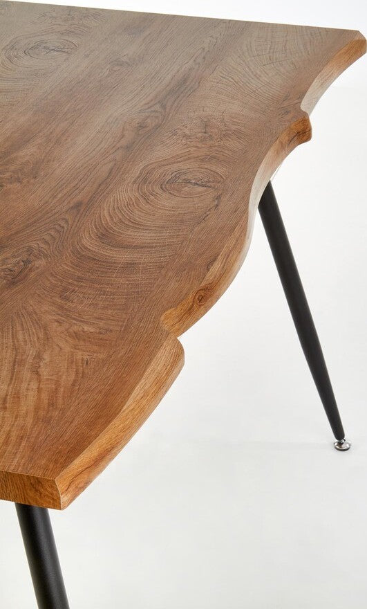 Kitchen Table Larson 1 | size: Length: 80cm, Width: 120cm, Height: 77cm | color: Oak | image: 4 | variant: 1011209