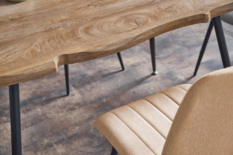 Kitchen Table Larson 1 | size: Length: 80cm, Width: 120cm, Height: 77cm | color: Oak | image: 5 | variant: 1011209