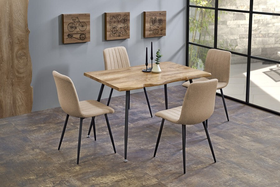 Kitchen Table Larson 1 | size: Length: 80cm, Width: 120cm, Height: 77cm | color: Oak | image: 6 | variant: 1011209
