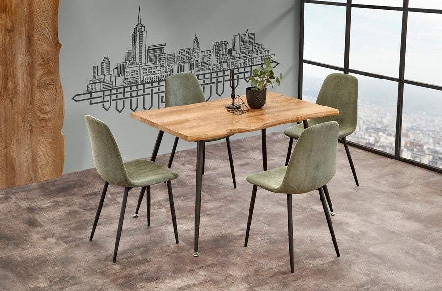 Kitchen Table Larson 1 | size: Length: 80cm, Width: 120cm, Height: 77cm | color: Oak | image: 7 | variant: 1011209