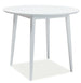Kitchen Table Larson | size: Length: 90cm, Width: 90cm, Height: 75cm, Diameter: 90cm | color: White | image: 1 | variant: 1006551