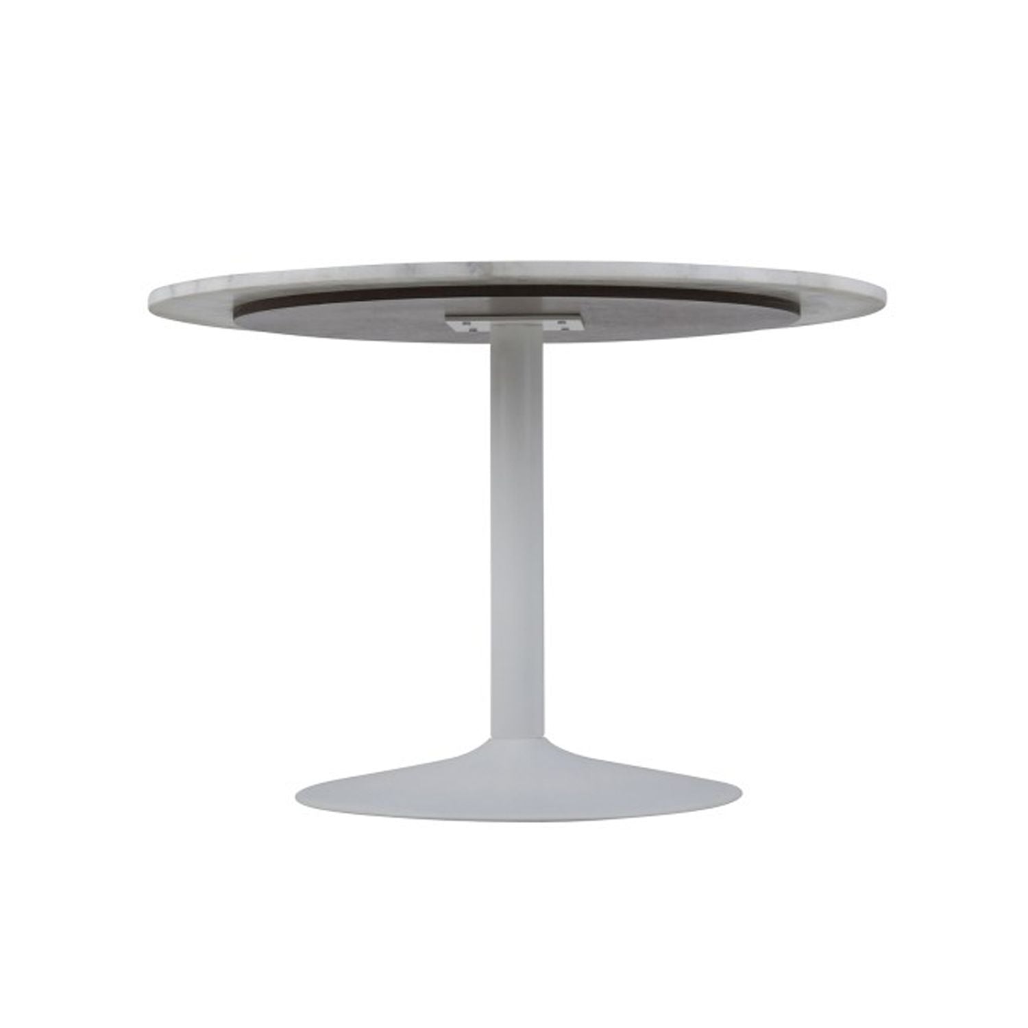Kitchen Table Lausanne | size: Length: 110cm, Width: 110cm, Height: 75cm, Diameter: 110cm | color: White | image: 1 | variant: 1001579