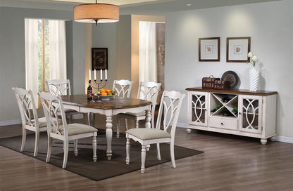 Kitchen Table Lily | size: Length: 106.5cm, Width: 182cm, Height: 76cm | color: Oak | image: 5 | variant: 1017620