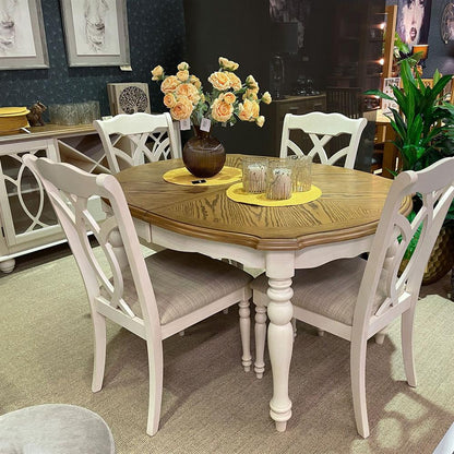 Kitchen Table Lily | size: Length: 106.5cm, Width: 182cm, Height: 76cm | color: Oak | image: 7 | variant: 1017620