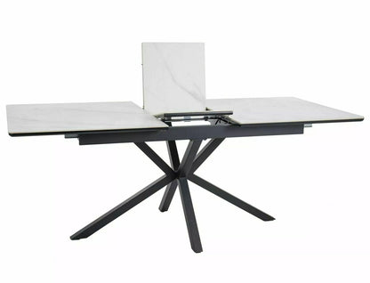 Kitchen Table Logan | size: Length: 90cm, Width: 200cm, Height: 75cm | color: White | image: 3 | variant: 1006616