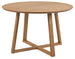 Kitchen Table Malika | size: Length: 120cm, Width: 120cm, Height: 75cm, Diameter: 120cm | color: Beige | image: 0 | variant: 1006480