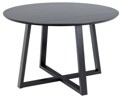 Kitchen Table Malika | size: Length: 120cm, Width: 120cm, Height: 75cm, Diameter: 120cm | color: Black | image: 1 | variant: 1006481