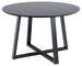 Kitchen Table Malika | size: Length: 120cm, Width: 120cm, Height: 75cm, Diameter: 120cm | color: Black | image: 1 | variant: 1006481