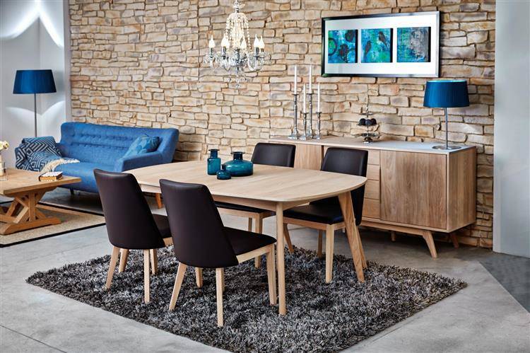 Kitchen Table Marte | size: Length: 102cm, Width: 180cm, Height: 76cm | color: Oak | image: 4 | variant: 1012590