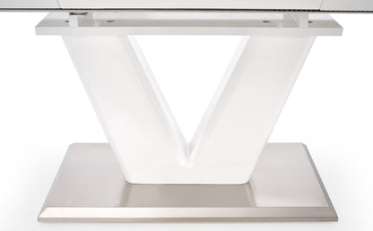 Kitchen Table Mistral | size: Length: 90cm, Width: 220cm, Height: 77cm | color: White | image: 4 | variant: 1011300
