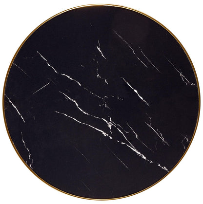 Kitchen Table Molina | size: Length: 59cm, Width: 59cm, Height: 74cm, Diameter: 59cm | color: Marble/Black/Gold | image: 5 | variant: 1013022