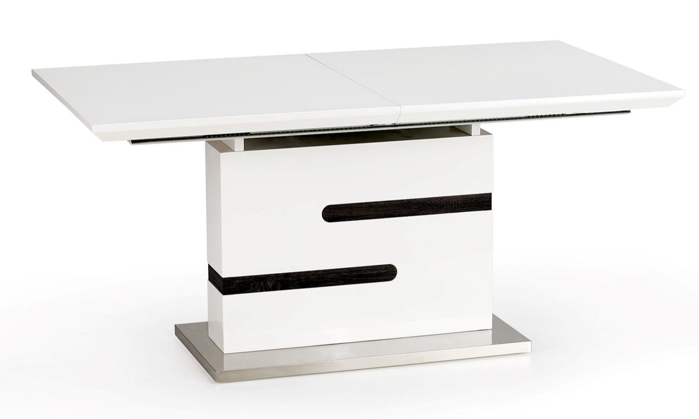 Kitchen Table Monaco | size: Length: 90cm, Width: 220cm, Height: 76cm | color: White/Grey | image: 1 | variant: 1011285