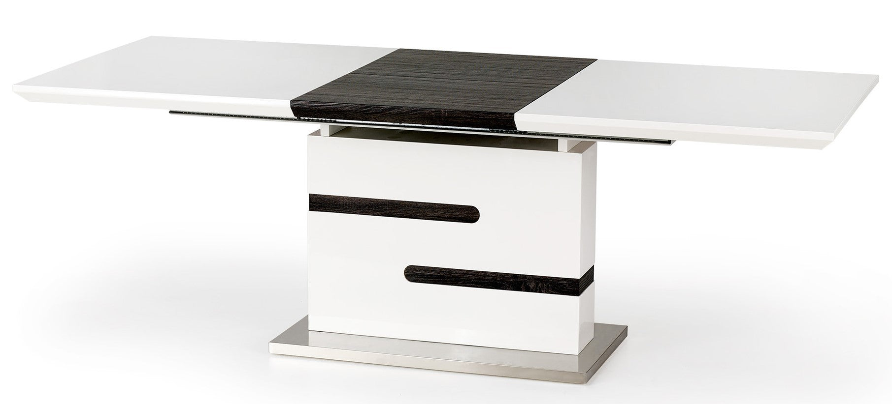 Kitchen Table Monaco | size: Length: 90cm, Width: 220cm, Height: 76cm | color: White/Grey | image: 2 | variant: 1011285
