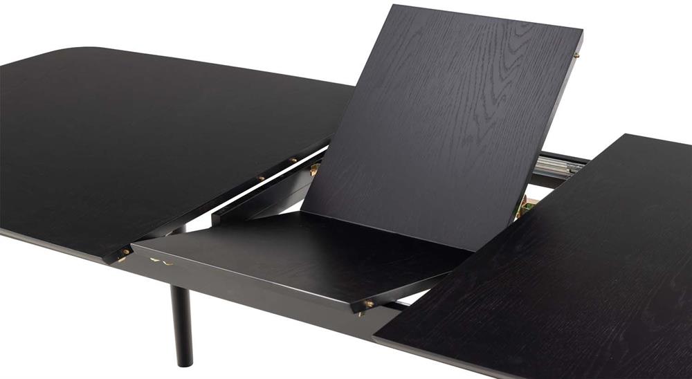 Kitchen Table Montreux | size: Length: 90cm, Width: 219cm, Height: 75cm | color: Black | image: 3 | variant: 1006483