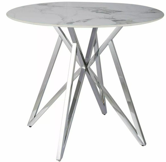Kitchen Table Murano 1 | size: Length: 90cm, Width: 90cm, Height: 76cm, Diameter: 90cm | color: White | image: 0 | variant: 1006630