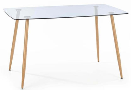 Kitchen Table Next | size: Length: 80cm, Width: 130cm, Height: 75cm | color: Transparent | image: 1 | variant: 1013006