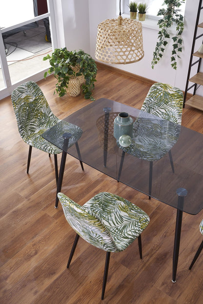 Kitchen Table Next | size: Length: 80cm, Width: 130cm, Height: 75cm | color: Transparent | image: 4 | variant: 1013006