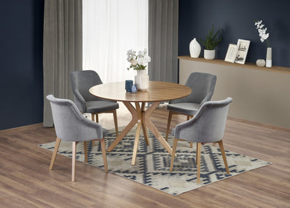 Kitchen Table Nicolas | size: Length: 120cm, Width: 120cm, Height: 77cm, Diameter: 120cm | color: Oak | image: 3 | variant: 1011217