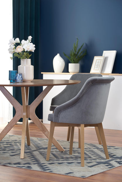 Kitchen Table Nicolas | size: Length: 120cm, Width: 120cm, Height: 77cm, Diameter: 120cm | color: Oak | image: 8 | variant: 1011217