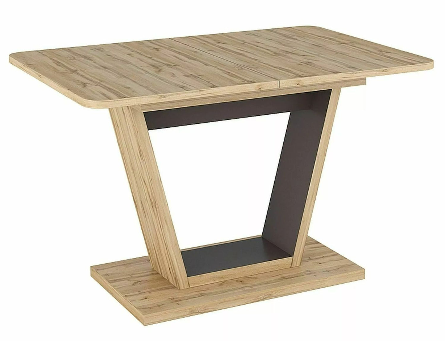 Kitchen Table Nigel | size: Length: 80cm, Width: 160cm, Height: 76cm | color: Brown/Oak | image: 1 | variant: 1006555