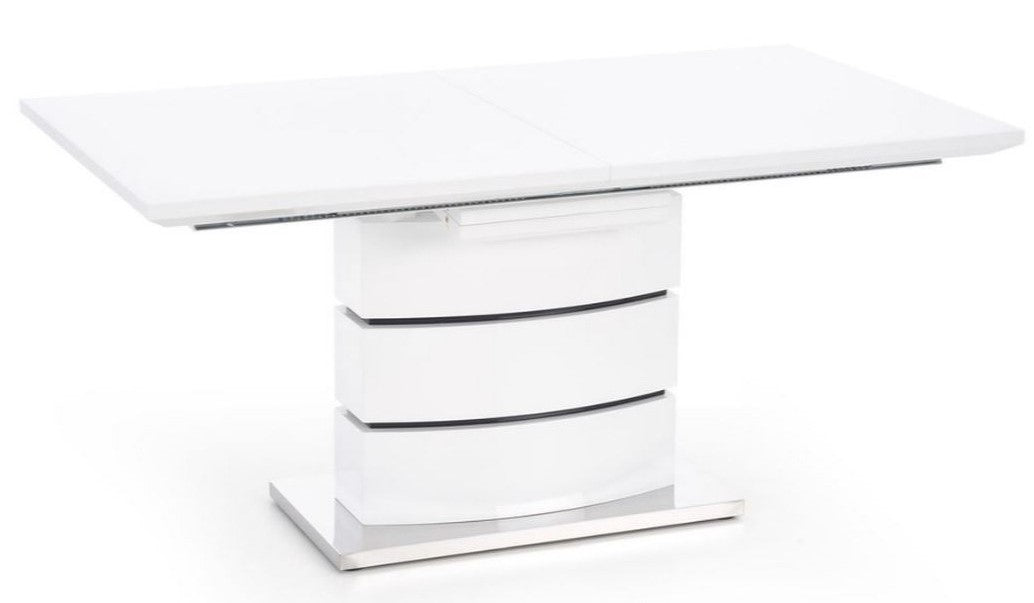 Kitchen Table Nobel | size: Length: 90cm, Width: 200cm, Height: 75cm | color: White | image: 1 | variant: 1011297
