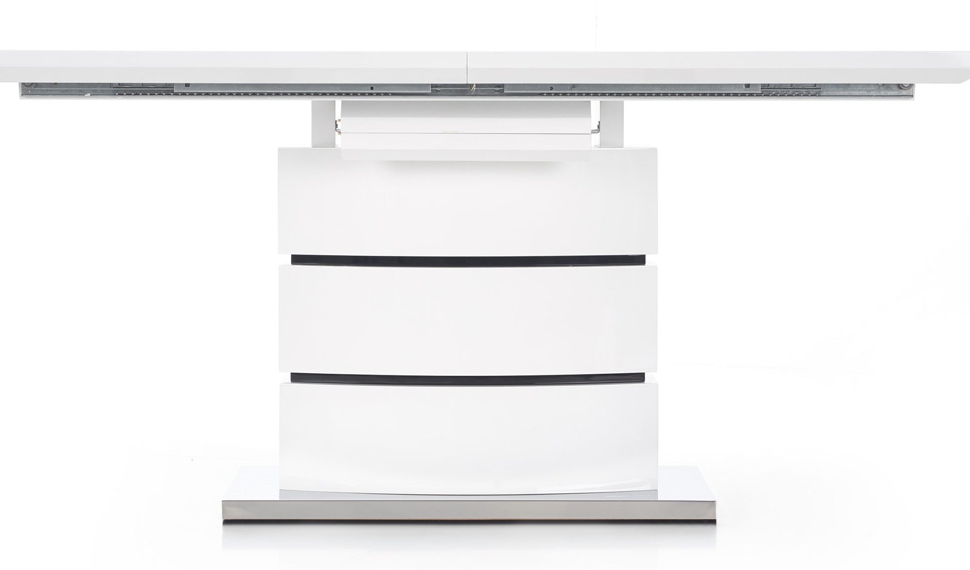 Kitchen Table Nobel | size: Length: 90cm, Width: 200cm, Height: 75cm | color: White | image: 2 | variant: 1011297